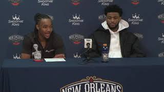 Devonte Graham Nickeil AlexanderWalker on the win  PelicansPacers Postgame Interview 12422 [upl. by Caines]