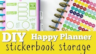 DIY  The Happy Planner Sticker Organization [upl. by Esimehc]