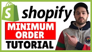 How To Set A Minimum Order Amount In Shopify  Apply To All Or Specific Customers [upl. by Wilber911]