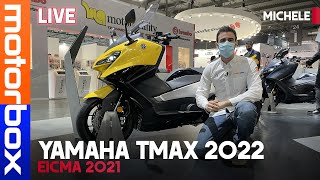 Yamaha TMAX 2022  Come cambia il re dei maxi scooter sportivi a EICMA 2021 [upl. by Montano601]