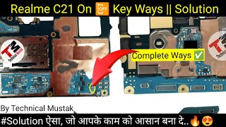 Realme C21 Power Key Ways  On off Problem  onoffkey technicalmustak c21 [upl. by Thury]