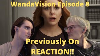 WandaVision Episode 8 quotPreviously Onquot REACTION [upl. by Azar]