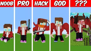 MAIZEN JJ AND MIKEY Pixel Art Build in Minecraft  Noob vs Pro vs Hacker vs God Minecraft Animation [upl. by Lleda161]