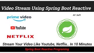 Video Stream Using Spring Boot Reactive Programming webflux [upl. by Llewsor]