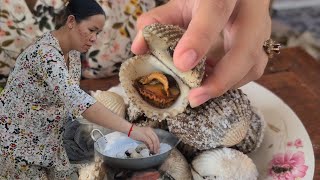 Pregnancy Roasted blood cockles with salt recipe countryside [upl. by Oetomit349]