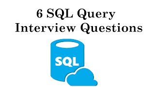 IQ15 6 SQL Query Interview Questions [upl. by Atinad]