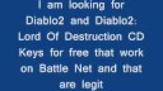 I Need Diablo2 and Diablo2 Lord Of Destruction CD Keys [upl. by Remoh]