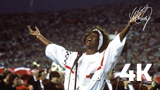 Whitney Houston  National Anthem Star Spangled Banner 4K Remaster [upl. by Kraft610]