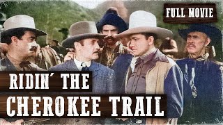 RIDIN THE CHEROKEE TRAIL  Tex Ritter  Full Western Movie  English  Free Wild West Movie [upl. by Attaynik891]