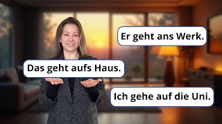 Das Verb GEHEN und seine Bedeutungen  Learn German A2 B1 B2 [upl. by Merlina]