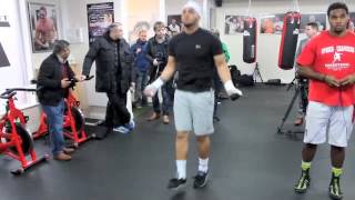 ARFAN THE MAJOR IQBAL SKIPPING WORKOUT  TEAM FURY GYM  iFL TV [upl. by Areip]