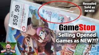 Resealed Games Are NOT New Gamestop Using Delivery  Door to Sell Opened amp Resealed Games as NEW [upl. by Soelch]