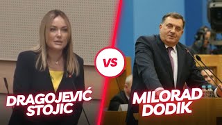 RASPRAVA u Skupštini Maja Dragojević Stojić vs Milorad Dodik [upl. by Atinra531]