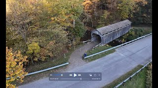 1876 Covered Bridge in Columbiana County Ohio and the DJI Avata 2 [upl. by Artemla]