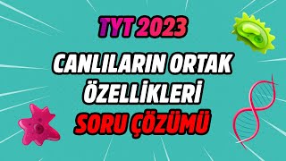 Canlıların Ortak Özellikleri  Soru Çözümü  TYT BİYOLOJİ 2023 [upl. by Hsiekal]