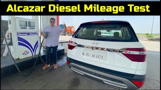 Hyundai Alcazar Diesel Fuel Economy Run  Most Efficient 6 amp 7 seater SUV  Diesel Manual Highway [upl. by Lamahj]