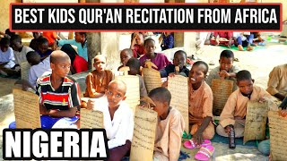 Quran Recitation by kids from a Quran city in Africa [upl. by Aztinad]