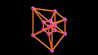 stereographic projection of 4D cube tesseract in Matlab [upl. by Melany]