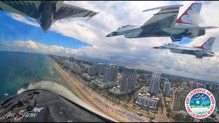 Cruise Fort Lauderdale Beach w the Air Force Thunderbirds Cockpit video from the 4 Slot Pilot [upl. by Melvina313]