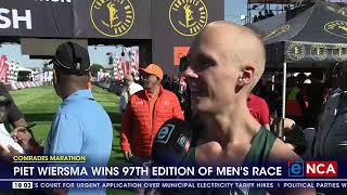 2024 Comrades Marathon winner Piet Wiersma hopes to defend his title next year [upl. by Yunfei]