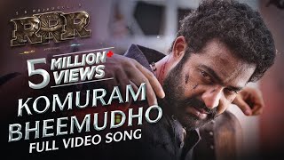 Full Video Naatu Naatu Song Telugu  RRR Songs  NTRRam Charan  MM Keeravaani  SS Rajamouli [upl. by Haleemak]