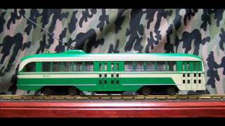 PCC Trolley Car by Aristocraft [upl. by Llenehc402]