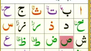 Alif Baa Taa  Qaida Noorania lesson 1  Arabic Alphabet  Noorani Qaida Alif Baa  Arabic beginners [upl. by Bank]