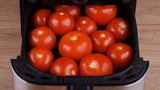 Add the tomatoes to the Air Fryer and the result will surprise you [upl. by Ludvig]