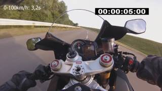 Aprilia RSV4 RR 0300 kmh Launch Control [upl. by Ahsito]