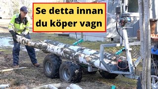 Avverkning ATV timmervagn [upl. by Arualana]