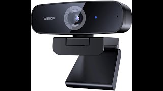 WENKIA 1080p Dual Stereo Mic Auto Light Correcting USB Webcam [upl. by Inad]