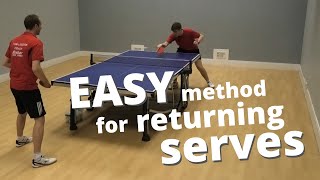 Easy method for returning serves beginner  intermediate level [upl. by Floris]