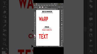 Warp Text Envelope Distort text envelope illustrator shorts [upl. by Ynney]