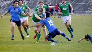 6 Nations Womens 2017 i migliori placcaggi [upl. by Stillas]