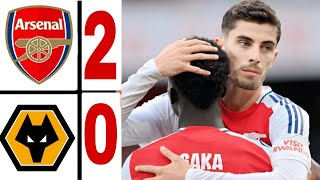 Arsenal vs Wolves 20 HIGHLIGHTS amp Goals  kai havertz goal amp Saka goal Premier League 2025 [upl. by Deerc954]