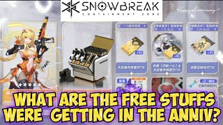 REWARDS BREAKDOWN OF ALL THE FREEBIES WERE GETTING IN THE ANNIV  SNOWBREAK CONTAINMENT ZONE [upl. by Morgan]