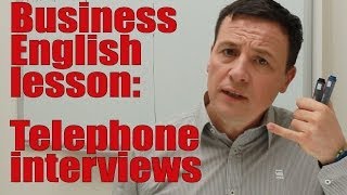 Bewerbungsgespräch am Telefon auf Englisch Business Englisch lernen [upl. by Noonan]