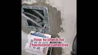 WHY IS MY THERMOSTAT NOT WORKING HOW TO FIX l thermostat defective hvacwork howtofix [upl. by Hoes]