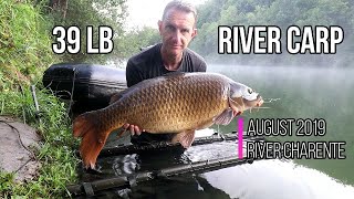 Carp fishing France River Charente August 2019 [upl. by Peisch52]