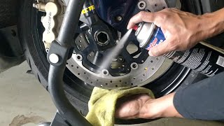 Deglazing Motorcycle Brake Rotors [upl. by Cope54]