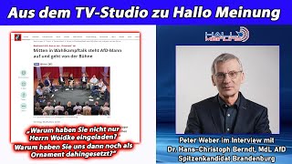 Aus dem TVStudio zu Hallo Meinung [upl. by Derfliw]