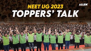 Toppers Talk with NEET UG 2023 Top Rankers 📍 Know the Secrets of Success ALLENNEET [upl. by Berkow412]