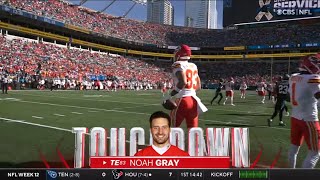 Mahomes To Gray For A WIDE OPEN TD  CHIEFS vs PANTHERS  202425 NFL SEASON WEEK 12 [upl. by Sandra]