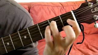 E Major 7 E7 Guitar Chord Demonstration [upl. by Yelyr328]