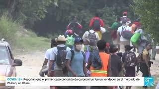 Nueva caravana de migrantes salió desde México hacia EE UU [upl. by Aruabea517]