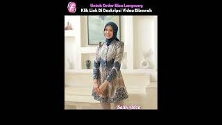 10 Model Baju Batik Tunik Terbaru shopeehaul [upl. by Yardna]