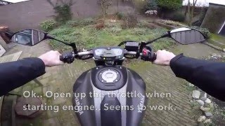 Yamaha MT07 starting problems [upl. by Anul]