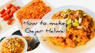 HOW TO MAKE GAJAR HALWA  GAJAR KA HALWA BANANE KA ASAN TARIKA  Recipe  Carrot Halwa quick recipe [upl. by Lennor]