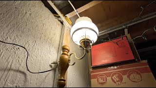 Installing a Vintage Wall Light Downstairs [upl. by Orecic997]