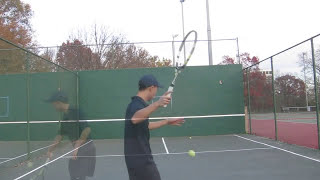 Tennis Wall Butterfly Drills  How to Develop good Timing and Rhythm [upl. by Hanah]